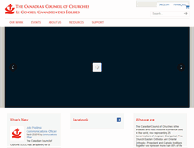 Tablet Screenshot of councilofchurches.ca